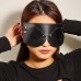 Черная БДСМ маска со съемными шорами на глаза - фото