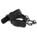 Тонкие БДСМ наручники черного цвета - фото 1