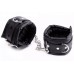 Черные БДСМ наручники с цепью - фото 1