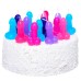 Разноцветные свечки-пенисы Pecado 10 шт - фото 1