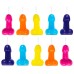 Разноцветные свечки-пенисы Pecado 10 шт - фото