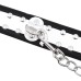 Серебряные наручники с металлическими заклёпками - фото 5