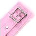 Розовый БДСМ ошейник с меховой подкладкой - фото 4