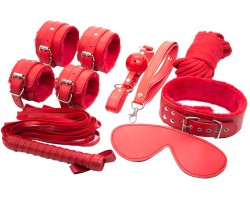 БДСМ набор из 8 предметов красного цвета