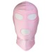 Розовая маска для лица с открытыми глазами и ртом - фото