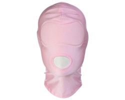 Розовая маска для лица с открытым ртом