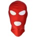 Красная маска для лица с открытыми глазами и ртом - фото
