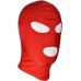 Красная маска для лица с открытыми глазами и ртом - фото 1