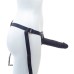 Классический черный страпон на регулируемых трусиках-стрингах 16 см - фото 2