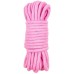 Хлопковая верёвка для бондажа розовая 10 м - фото