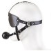 БДСМ маска на ремнях с дышащим кляпом - фото 2