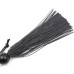 Компактная силиконовая плеть черного цвета 29 см - фото 3