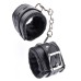 БДСМ наручники черного цвета с меховой подкладкой - фото 2