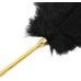 Золотой тиклер с черным страусиным пером 43 см - фото 2