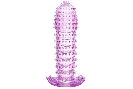 Стимулирующая насадка на пенис фиолетовая