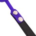 Силиконовый кляп-шар фиолетового цвета на ремне с замочком - фото 3