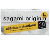 Полиуретановые презервативы Sagami Original 0,02 L-size 12 шт