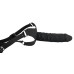 Черный страпон с трусиками Silicone Strap-On 17 см - фото 7