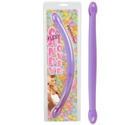 Двойной эластичный фаллос Candy Flexy Lover 44 см