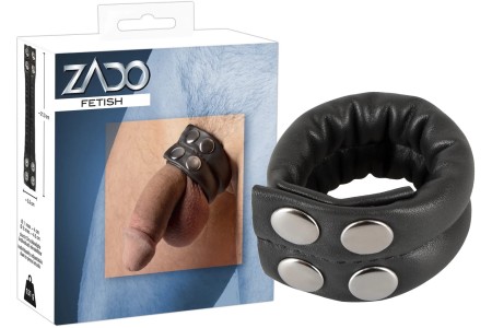 Эрекционное кольцо из искусственной кожи Zado Cock Ring