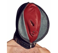 Двойная БДСМ маска из натуральной кожи Zado Fetish