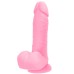Розовый фаллос с мошонкой из жидкого силикона Toyfa Scott 20 см - фото 8