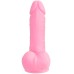 Розовый фаллос с мошонкой из жидкого силикона Toyfa Scott 20 см - фото 6