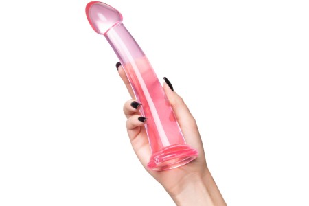 Розовый фаллоимитатор Jelly Dildo XL Toyfa Basic 22 см