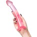 Розовый фаллоимитатор Jelly Dildo XL Toyfa Basic 22 см - фото