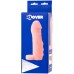 Увеличивающая насадка на пенис с кольцом для мошонки Toyfa Xlover + 3 см - фото 1