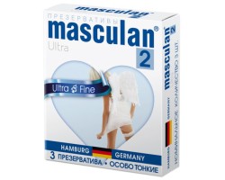 Презервативы Masculan Ultra 2, особо тонкие 3 шт