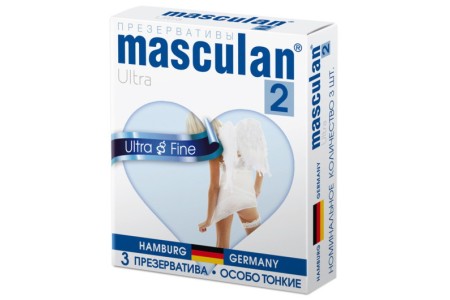 Презервативы Masculan Ultra 2, особо тонкие 3 шт