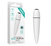 Белый мини вибратор Ijoy Rechargeable Power Play