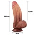 Широкий фаллос-гигант с рельефным стволом Lovetoy Nature Cock King Sized 25 см - фото 13