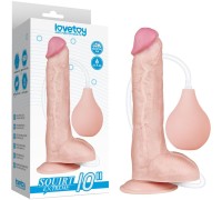 Реалистичный фаллос с имитацией семяизвержения Lovetoy Squirt Extreme 25 см