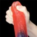 Реалистичный фаллоимитатор с мошонкой и цветным градиентом Lovetoy Dazzle Studs 23 см - фото 3