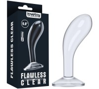 Прозрачный стимулятор простаты Lovetoy Flawless Clear Prostate Plug 15 см