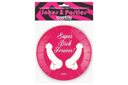 Бумажные тарелки Super Dick Forever 6 шт
