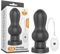 Большая анальная пробка с вибрацией King Sized Vibrating Anal Rammer 18 см