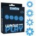 Набор из 4 светящихся в темноте эрекционных колец Lumino Play - фото
