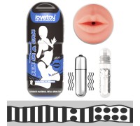 Мастурбатор в колбе губки Sex In A Can Mouth Lotus Tunnel с вибрацией
