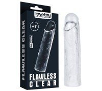 Прозрачная насадка на пенис Flawless Clear Penis Sleeve + 2 см к длине