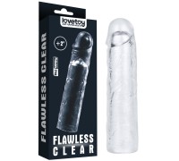 Прозрачная насадка на пенис Flawless Clear Penis Sleeve + 5 см к длине