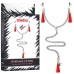 Зажимы для сосков и клитора с красными кисточками Nipple Clit Tassel Clamp With Chain - фото