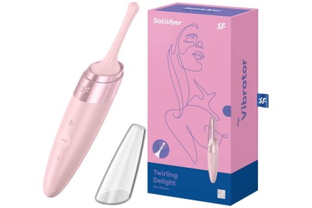 Точечный стимулятор с вибрацией Satisfyer Twirling Delight розовый