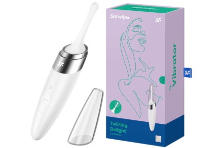 Точечный стимулятор с вибрацией Satisfyer Twirling Delight белый