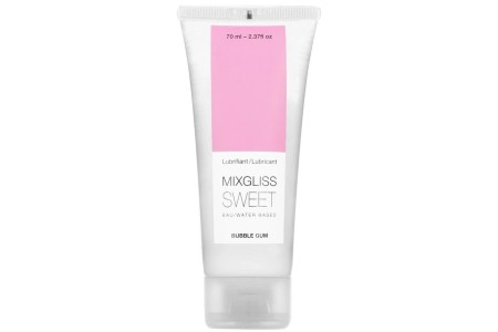 Лубрикант на водной основе с ароматом жвачки MixGliss Sweet Bubble Gum 70 мл