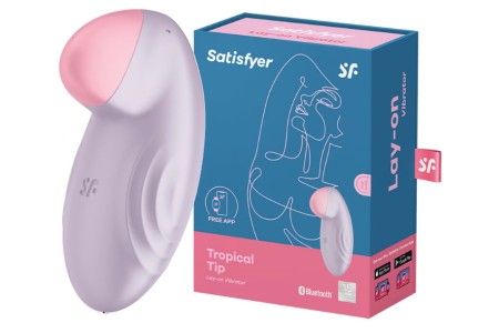 Перезаряжаемый смарт-стимулятор с вибрацией Satisfyer Tropical Tip