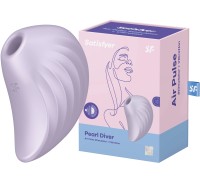 Вакуумно-волновой стимулятор с вибрацией Satisfyer Pearl Diver фиолетовый ДЕФОРМИРОВАННАЯ УПАКОВКА