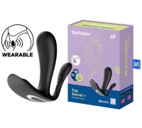 Анально-вагинальный смарт-стимулятор для ношения чёрный Satisfyer Top Secret+ ДЕФОРМИРОВАННАЯ УПАКОВКА